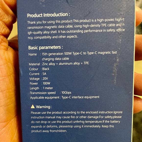 ❣️4/$25❣️ NIB USB C to USB C Fast Charging Cable - Picture 5 of 9